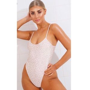 Rose Gold Leopard Swim Suit